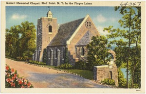 Garrett Memorial Chapel, Bluff Point, N. Y. in the Finger Lakes.