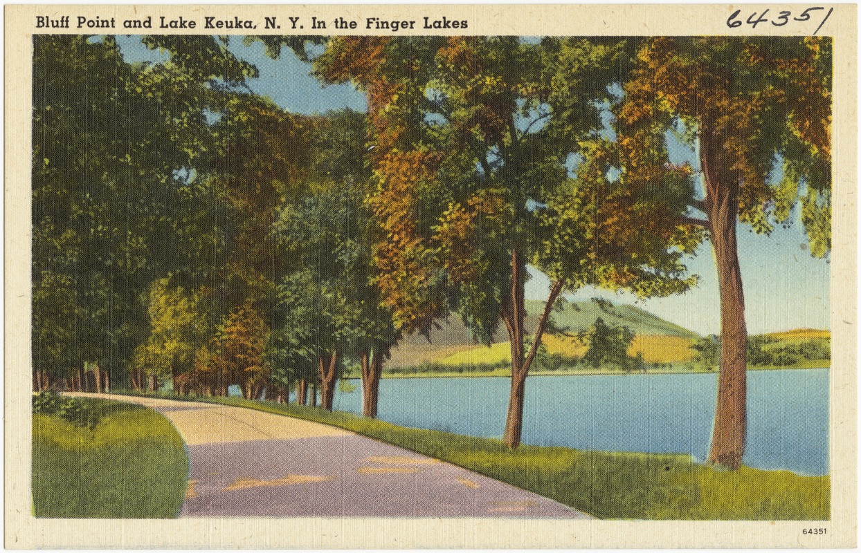 Bluff Point and Lake Keuka, N. Y. in the Finger Lakes. - Digital ...
