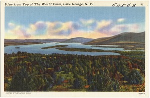 View from Top of The World Farm, Lake George, N. Y.