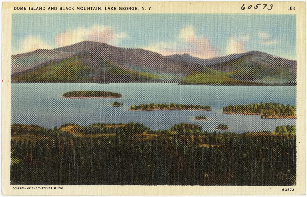Dome Island and Black Mountain, Lake George, N. Y.