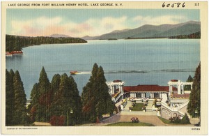 Lake George from Fort William Henry Hotel, Lake George, N. Y.