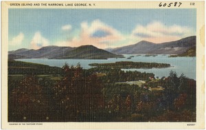 Green Island and the Narrows, Lake George, N. Y.