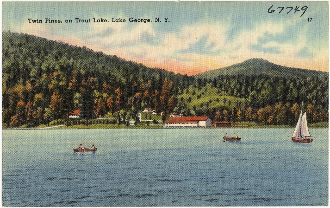 Twin Pines, on Trout Lake, Lake George, N. Y.