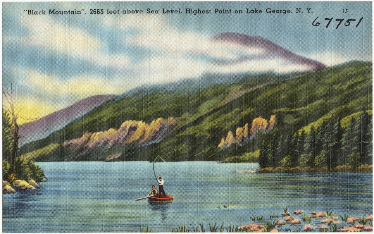 "Black Mountain," 2665 feet above sea level, highest point on Lake George, N. Y.