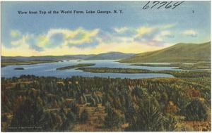 View from Top of the World Farm, Lake George, N. Y.