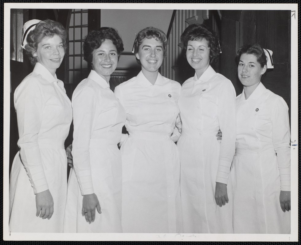 Five students of the Faulkner Hospital School of Nursing - Digital ...