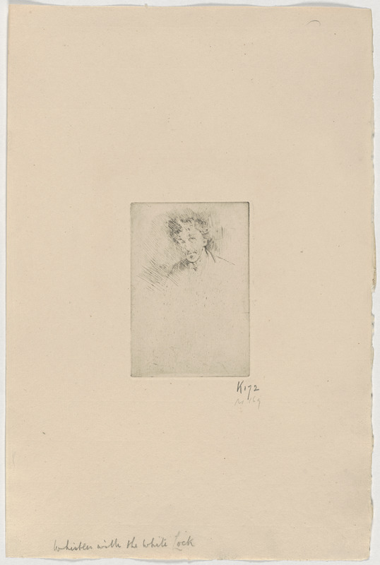 Whistler with the white lock