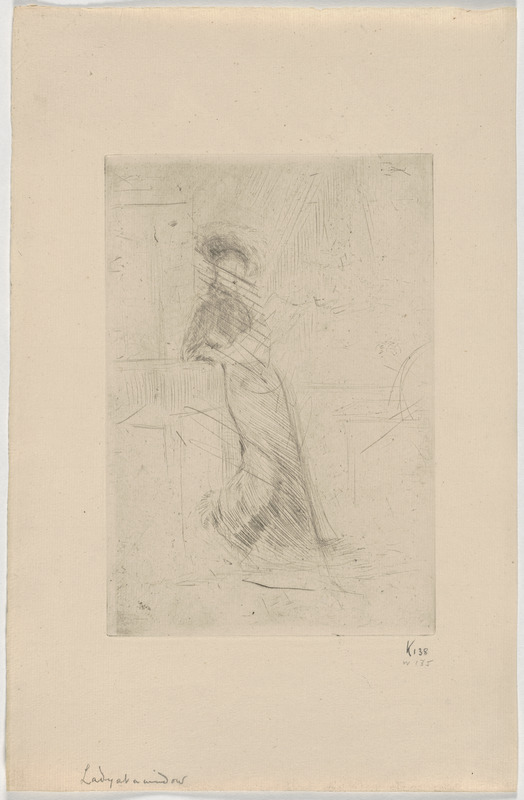 A lady at a window