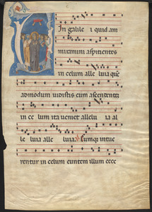 Single leaf from a 13th-century antiphonal
