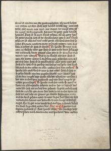 Single leaf from an unidentified 15th-century commentary on Isaiah 3 and 4