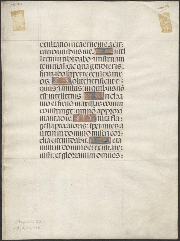 Single leaf from a late 15th-century book of hours