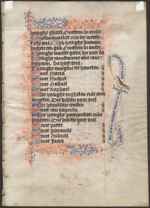 Single leaf from a book of hours