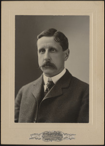 Portrait photograph of William B. de las Casas (1857-1930), Mass., ca. 1892