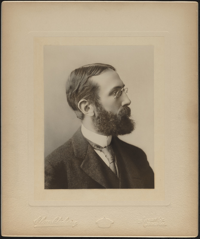 Portrait photograph of Charles Eliot (1859-1897), Mass., ca. 1892