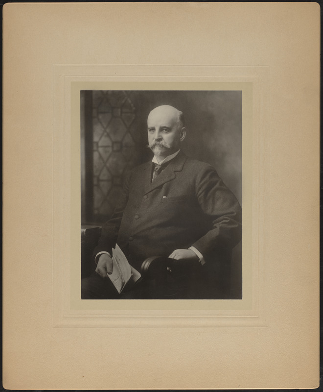 Portrait photograph of Thomas L. Livermore (1844-1918), Mass., ca. 1897