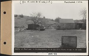 John J. Matson, sheds, Hubbardston, Mass., Apr. 26, 1937