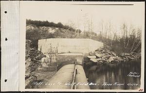 Three Rivers, staff gage #1, west end of dam, Palmer, Mass., May 15, 1928
