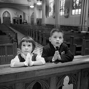 Children praying, New Bedford