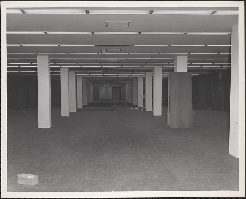 Construction of Boylston Building, Boston Public Library, interior