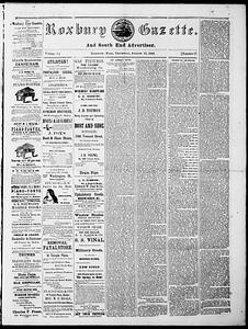 Roxbury Gazette and South End Advertiser, August 13, 1868