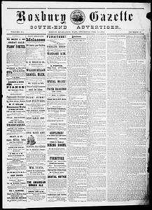 Roxbury Gazette and South End Advertiser, February 14, 1878