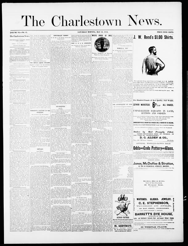 The Charlestown News, May 24, 1884 - Digital Commonwealth