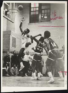 Boston Technical High School basketball game