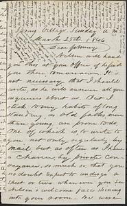 Letter from Zadoc Long to john D. Long, March 25, 1866