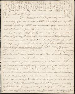 Letter from Zadoc Long to John D. Long, November 24, 1867