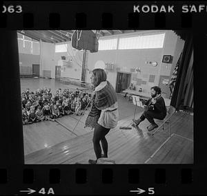 Musical performance in gymnasium