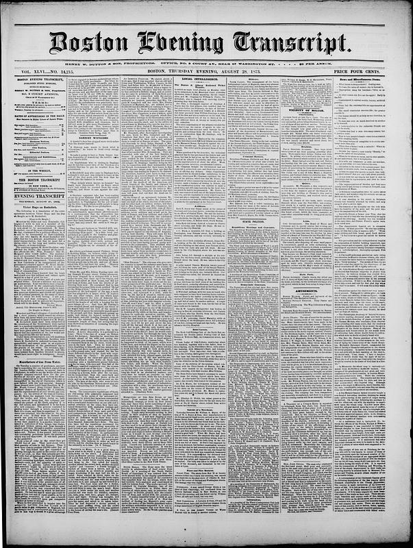 Boston Evening Transcript - Digital Commonwealth