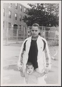 Priscilla and her daughter Erica, Newtowne Court, Cambridge, MA