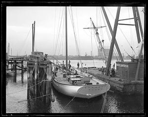 Schooner Wanderer docked
