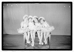 Girl ballet dancers in costume