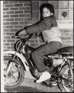 Boy on motorcycle