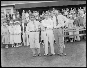 Gene Sarazen and partners at Oak Hill in 1935 State Open
