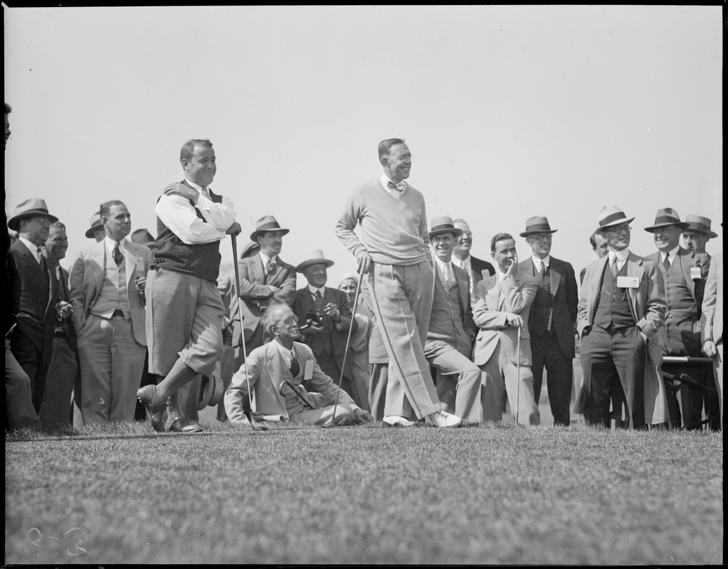 Gene Sarazen and Francis Ouimet at Weston Country Club