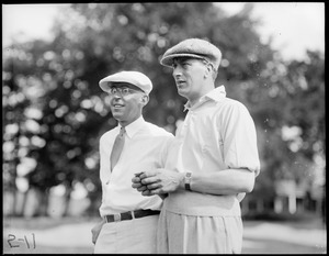 Francis Ouimet and Tony Torrance of England at the country club