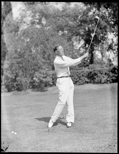 Francis Ouimet driving at Winchester Golf Club