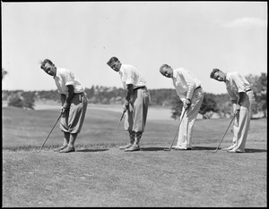 Edmond Kirouac, John Nies, William Blaney and Al Richards, Kernwood Golf Club, Salem