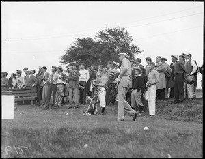 Willie Ogg at the 3rd tee at Wollaston