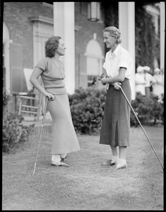 Miss Virginia Bascom of Worcester (with sweater) Miss Norma Yeaton of Beverley