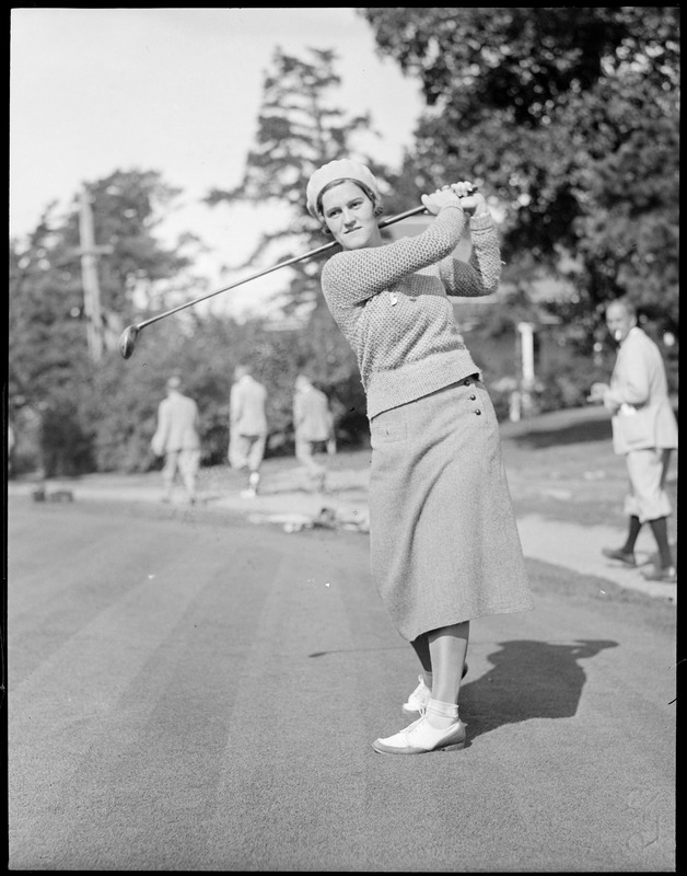 Miss Maureen Orcutt, golfer at Salem Country Club - Digital Commonwealth