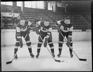 Boston Bruins Clapper, Kamensky, and Barry, 1934-1935