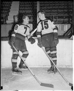 Bruins stars Cooney Weiland and Milt Schmidt