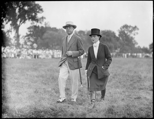 August F. Goodwin and Mrs. F. P. Sears at Myopia (before Raceland burnt down)