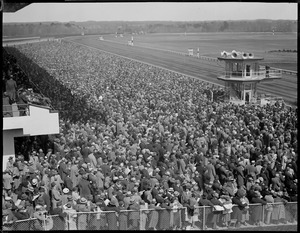 O'Hara having a look at the races at Narragansett Park
