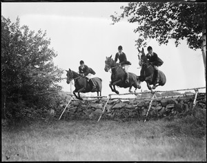 Jumping at Millwood Hunt, Framingham