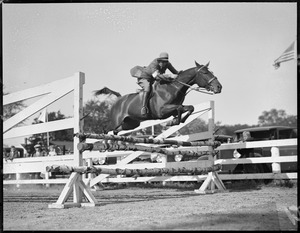 Horse jumping at Cohasset Horse Show