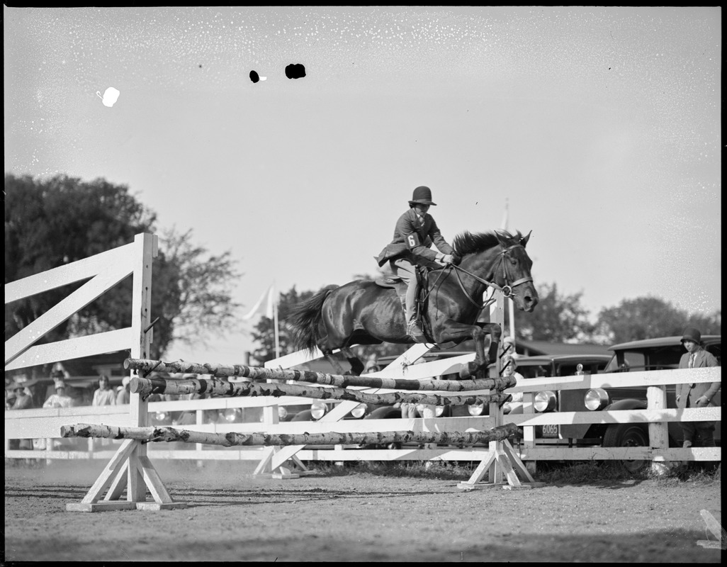 Horse jumping at Cohasset Horse Show